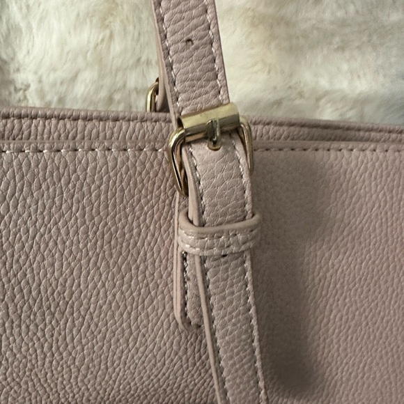 Madison West Oversized Neutral Blush Tote Bag - Picture 6 of 16